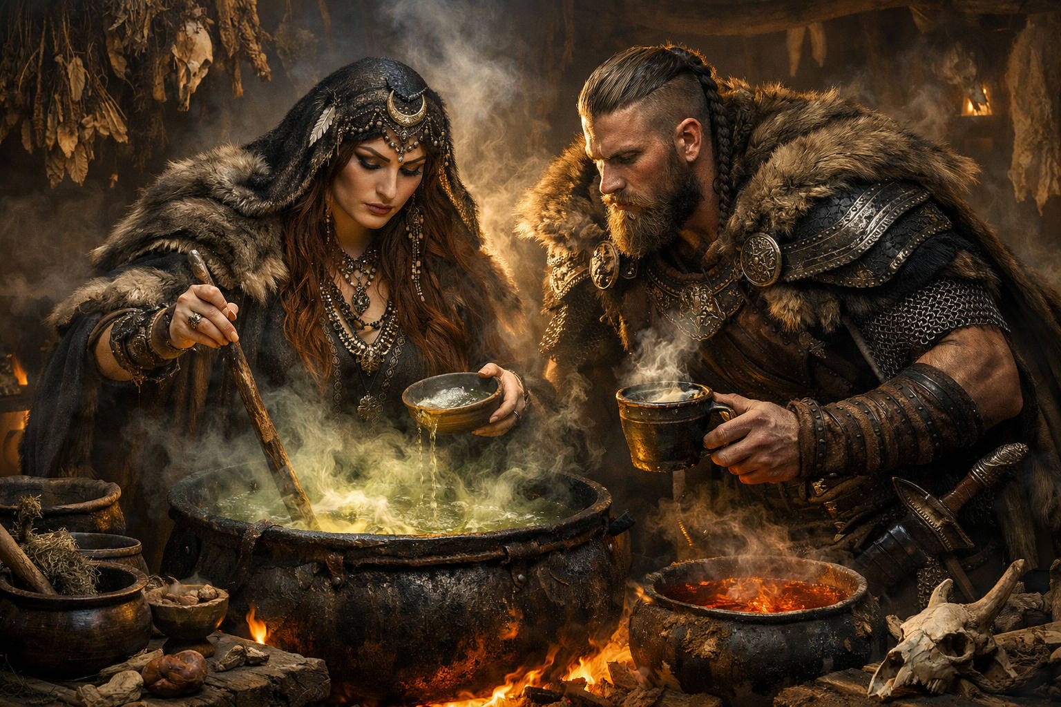 Alchemie — Am Alchemietisch sieden